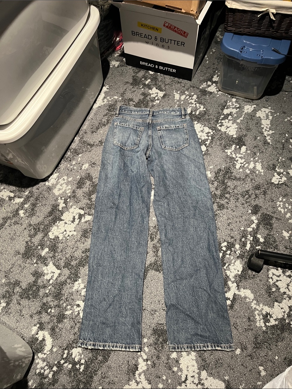 Garage Relaxed Wide-Leg Jeans in Blue Denim - Picture 4 of 6